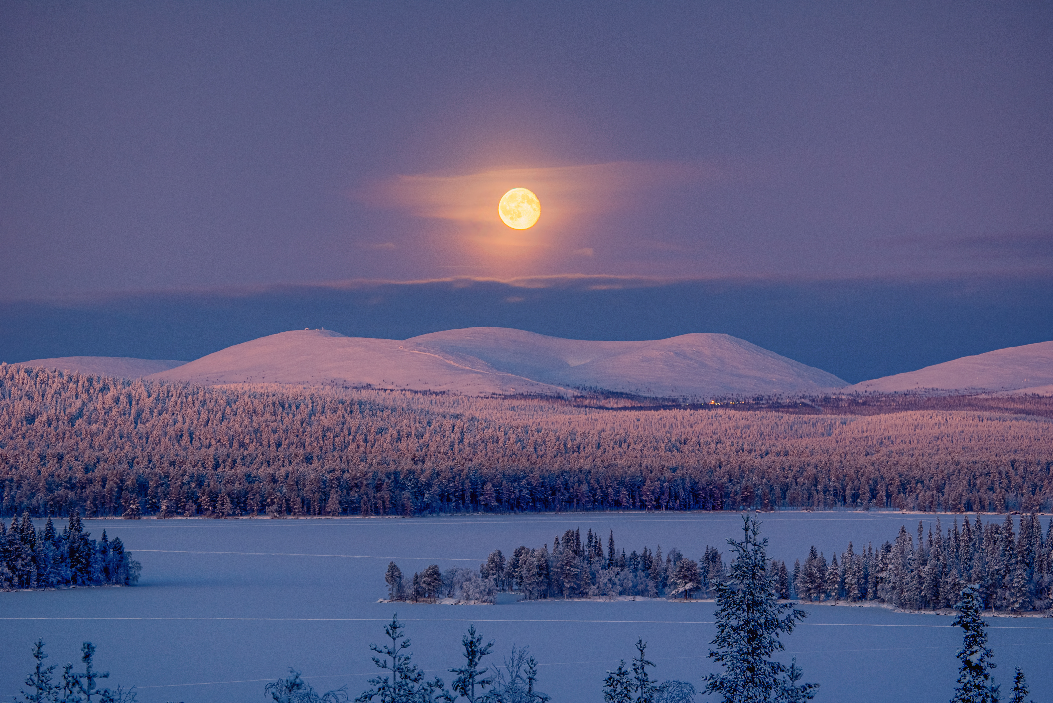 Winter Landscape in Finnish Lapland